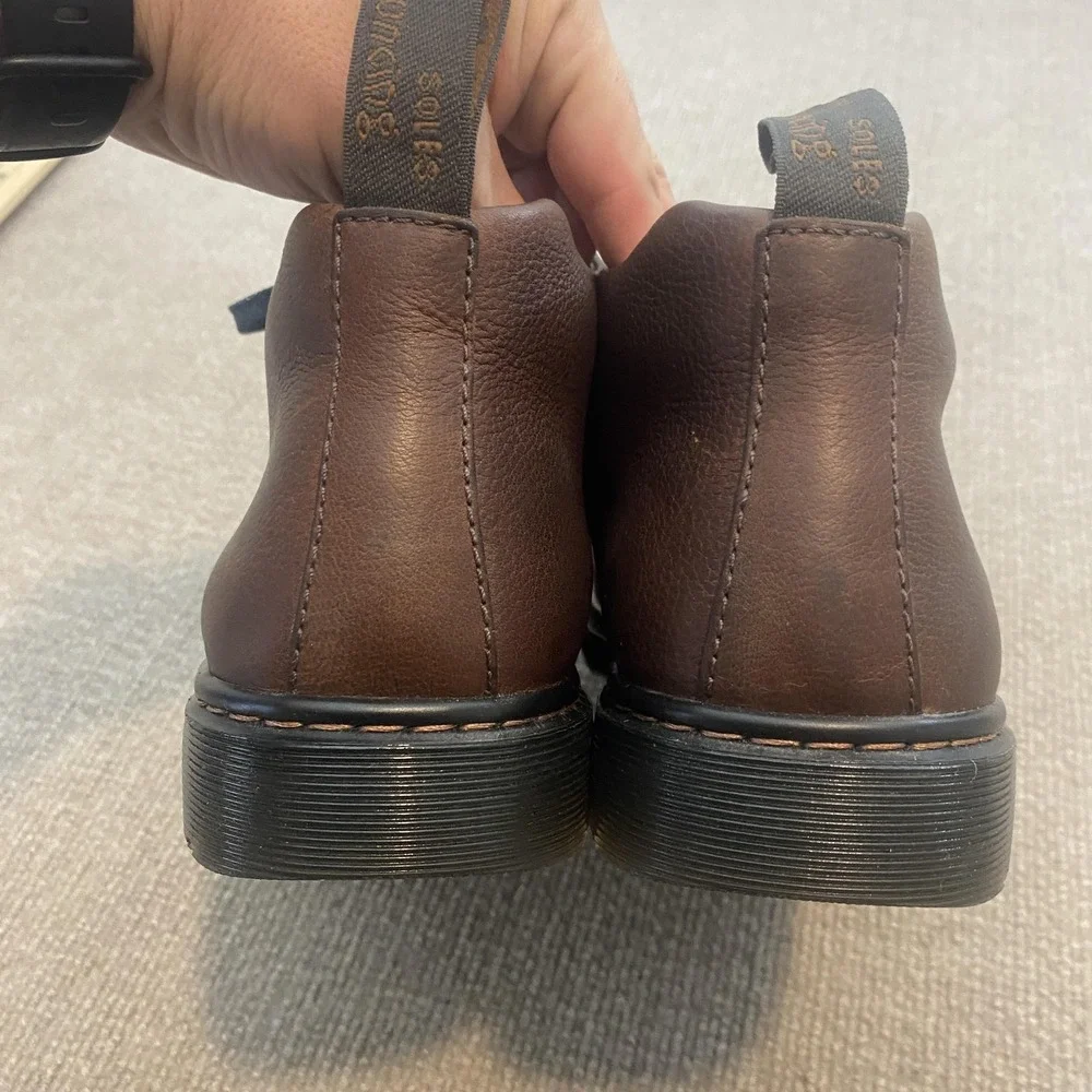 Dr. Martens Barnie Boots Mens 9 Womens 10‎ Brown Leather Chukka Ankle Grunge y2k